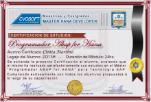 Certificación en Master ABAP for HANA