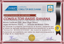 Certificación en Carrera Consultor SAP BASIS S/4HANA