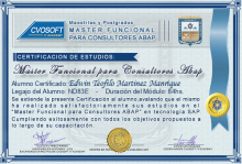 Certificación en Master Funcional ABAP