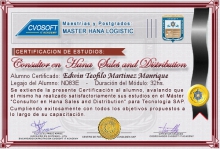 Certificación en Master Sales and Distribution for SAP S/4HANA LOGISTIC