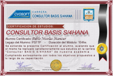 Certificación en Carrera Consultor SAP BASIS S/4HANA