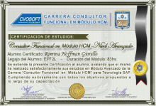 Certificación en Carrera Consultor SAP HCM Nivel Avanzado
