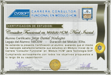 Certificación en Carrera Consultor SAP HCM Nivel Inicial
