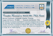 Certificación en Carrera Consultor SAP MM Nivel Inicial