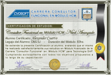 Certificación en Carrera Consultor SAP HCM Nivel Avanzado