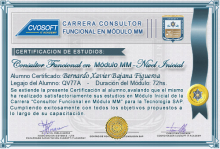 Certificación en Carrera Consultor SAP MM Nivel Inicial