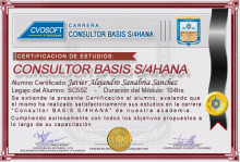 Certificación en Carrera Consultor SAP BASIS S/4HANA