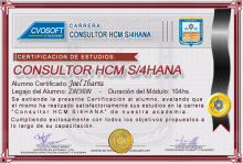 Certificación en Carrera Consultor SAP HCM S/4HANA