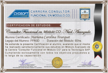 Certificación en Carrera Consultor SAP CO Nivel Avanzado