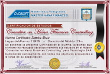 Certificación en Master Controlling for SAP S/4HANA FINANCE
