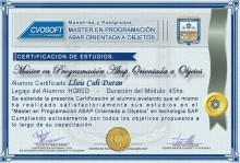 Certificación en Master ABAP Orientado a Objetos