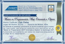 Certificación en Master ABAP Orientado a Objetos
