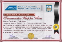 Certificación en Master ABAP for HANA