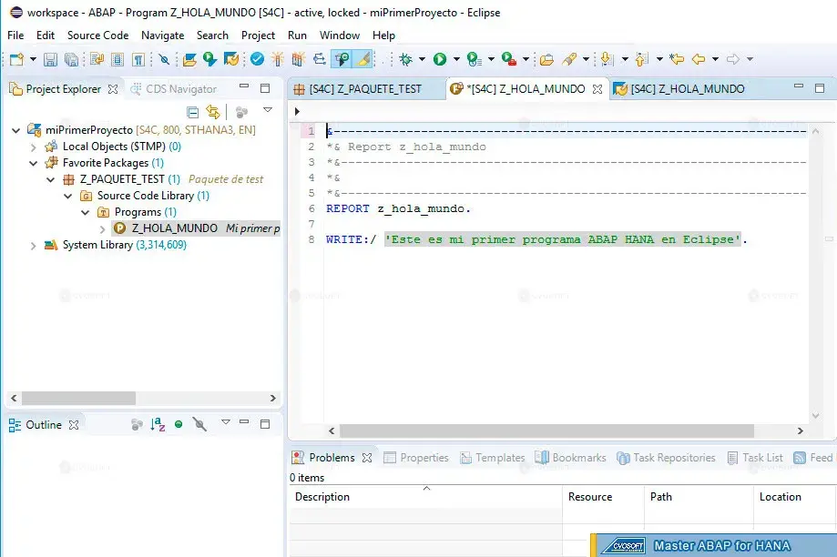 ABAP for HANA: Eclipse & ABAP - Development Tools