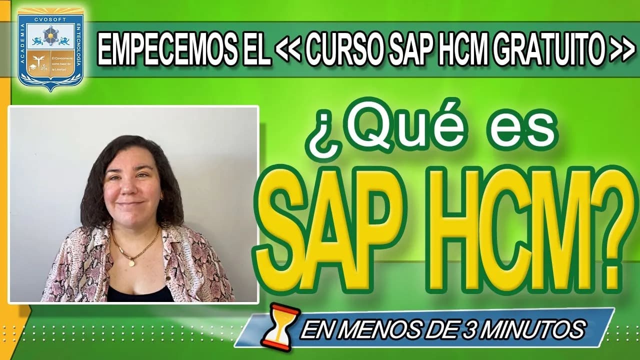 Curso SAP HCM / HR Introductorio